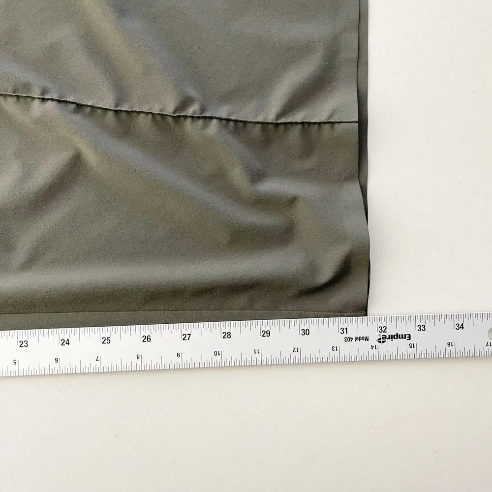 Athleta Nolita Wide Leg Pants Womens‎ Plus Size 26 Green Gray Pockets Seamed